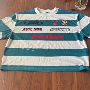 Striped Kids Shirt with Patches